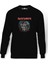 Maiden Pilot Eddie Metal Baskılı Siyah Erkek Örme Sweatshirt Uzun Kol 1
