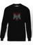 Megadeth Metal Rock Music Müzik Baskılı Siyah Erkek Örme Sweatshirt Uzun Kol 1