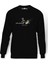 Pink Floyd In Clouds Wallpaper Band Baskılı Siyah Erkek Örme Sweatshirt Uzun Kol 1