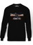 Resident Evil Baskılı Siyah Erkek Örme Sweatshirt Uzun Kol 1