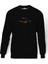 Skyrim Baskılı Siyah Erkek Örme Sweatshirt Uzun Kol 1