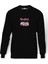Snow Bros Nıck And Tom Baskılı Siyah Erkek Örme Sweatshirt Uzun Kol 1