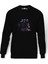 Sodom Better Off Dead Baskılı Siyah Erkek Örme Sweatshirt Uzun Kol 1