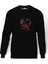 Sodom Code Red Baskılı Siyah Erkek Örme Sweatshirt Uzun Kol 1