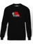 Supreme Alpacıno Scarface Baskılı Siyah Erkek Örme Sweatshirt Uzun Kol 1