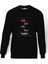 Teenage Mutant Ninja Turtles 2017 Baskılı Siyah Erkek Örme Sweatshirt Uzun Kol 1