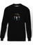 The Vampire Diaries Quotes V Baskılı Siyah Erkek Örme Sweatshirt Uzun Kol 1