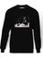 Tony Montana Supreme Scarface Baskılı Siyah Erkek Örme Sweatshirt Uzun Kol 1