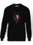 Vandetta Freedom Baskılı Siyah Erkek Örme Sweatshirt Uzun Kol 1