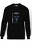 World Warcraft Arthas Baskılı Siyah Erkek Örme Sweatshirt Uzun Kol 1