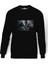 The Walking Dead Collection Baskılı Siyah Erkek Örme Sweatshirt Uzun Kol 1