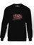Ac Dc Awesome Black Ice Fondo Baskılı Siyah Erkek Örme Sweatshirt Uzun Kol 1