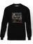 IRON MAIDEN A MATTER Baskılı Siyah Erkek Örme Sweatshirt Uzun Kol 1
