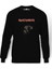Iron MAIDEN METAL ROCK Baskılı Siyah Erkek Örme Sweatshirt Uzun Kol 1