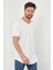 Erkek Kırık Beyaz Pis Yaka Salaş T-SHIRT-TCPS001R56S 1