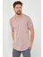 Erkek Koyu Pudra Pis Yaka Salaş T-SHIRT-TCPS001R58S 4
