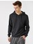 Kapüşonlu Pamuklu Uzun Kollu Basic Sweatshirt 2