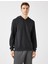 Kapüşonlu Pamuklu Uzun Kollu Basic Sweatshirt 3