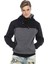 CL430 Siyah Gri Kapşonlu Kışlık Sweatshirt 2
