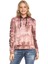 WL255 Kabartmalı Baskı Kapşonlu Kiremit Sweatshirt 2