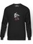 Elvis Presley The Legend Baskılı Füme Erkek Örme Sweatshirt Uzun Kol 1