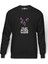 Fıght Club Baskılı Füme Erkek Örme Sweatshirt Uzun Kol 1