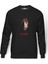 Mr Robot Baskılı Füme Erkek Örme Sweatshirt Uzun Kol 1