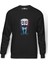 Mr Robot Baskılı Füme Erkek Örme Sweatshirt Uzun Kol 1