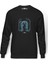 Of The Rings Speak Friend Metal Baskılı Füme Erkek Örme Sweatshirt Uzun Kol 1