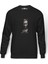 On The Theme Of The Movie Baskılı Füme Erkek Örme Sweatshirt Uzun Kol 1