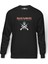 Iron Maiden Baskılı Füme Erkek Örme Sweatshirt Uzun Kol 1