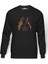 Pubg Ateşli Vector Baskılı Füme Erkek Örme Sweatshirt Uzun Kol 1