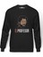La Casa De El Profesor Baskılı Füme Erkek Örme Sweatshirt Uzun Kol 1