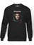 Che Guevara Metal Rock Baskılı Füme Erkek Örme Sweatshirt Uzun Kol 1