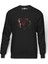 Metal Gear Solid V The Phantom Baskılı Füme Erkek Örme Sweatshirt Uzun Kol 1