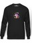 Space Unicorn 3 Baskılı Füme Erkek Örme Sweatshirt Uzun Kol 1