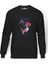 The Doors Jım Morrıson Baskılı Füme Erkek Örme Sweatshirt Uzun Kol 1