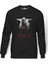 The Punisher Baskılı Füme Erkek Örme Sweatshirt Uzun Kol 1