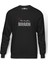 Three Days Grace Baskılı Füme Erkek Örme Sweatshirt Uzun Kol 1