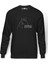 Totoro Studio Ghibli Baskılı Füme Erkek Örme Sweatshirt Uzun Kol 1