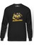 Transformers Bumblebee Music Black Baskılı Füme Erkek Örme Sweatshirt Uzun Kol 1