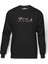 Zula Baskılı Füme Erkek Örme Sweatshirt Uzun Kol 1