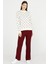 Fitilli Triko Pantolon - Bordo 1