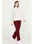 Fitilli Triko Pantolon - Bordo 3