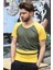 Şerit Detaylı Haki T-Shirt 3014 1