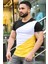 Renk Bloklu Siyah T-Shirt 3018 2