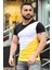 Renk Bloklu Siyah T-Shirt 3018 3