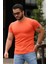 Bisiklet Yaka Turuncu Basic T-Shirt 4077 2