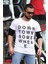 Baskılı Kol Detaylı Beyaz T-Shirt Mad4010 1
