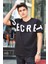 Baskılı Siyah T-Shirt 3034 1